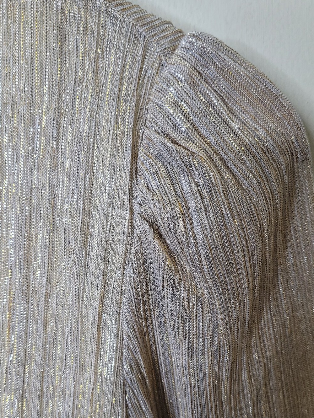 Nine West Gold Metallic Shimmer Blouse • NWT - Picture 6 of 11